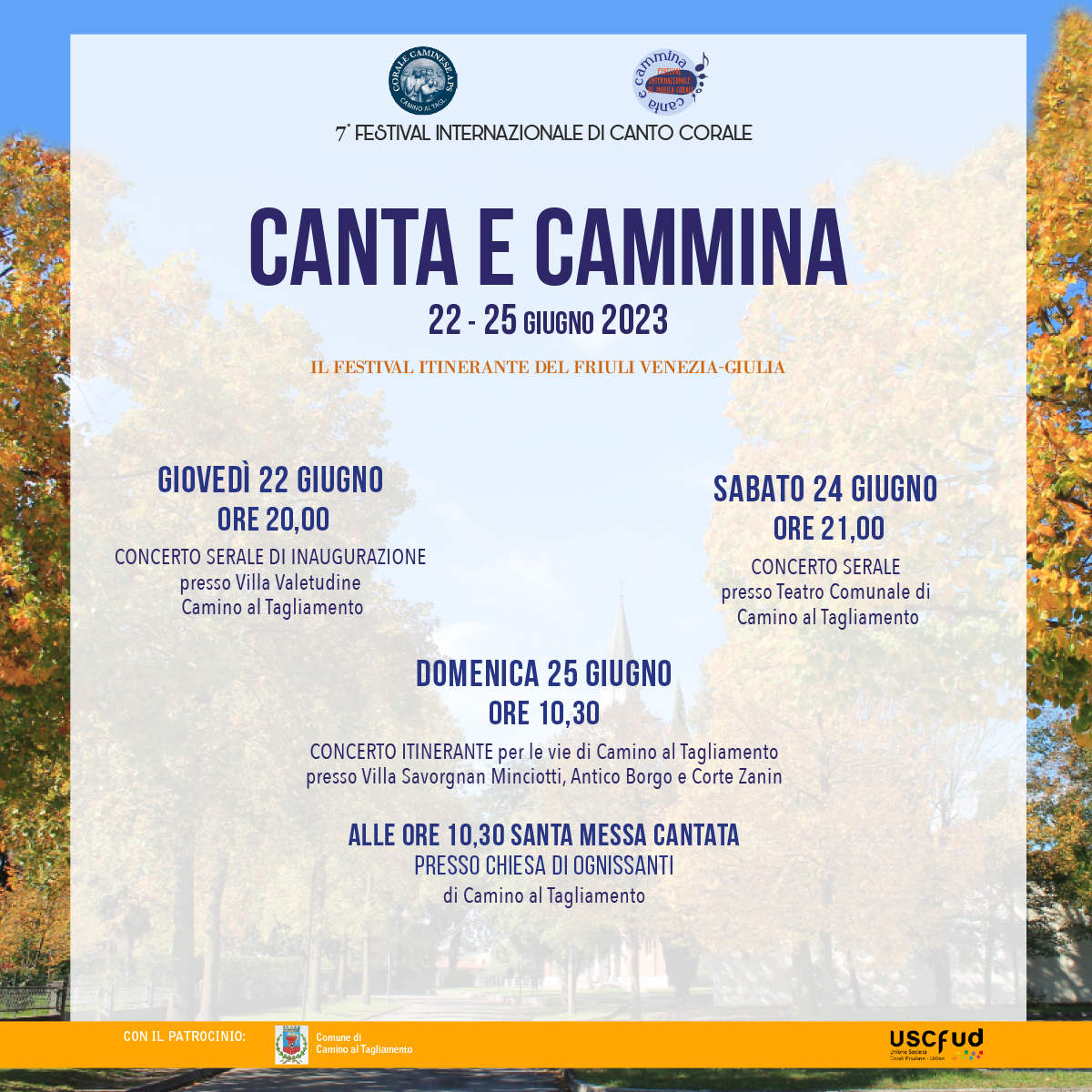 canta e cammina 2023